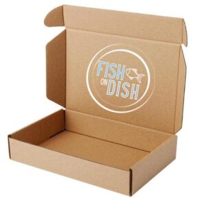 Fish On Dish logo on printed box